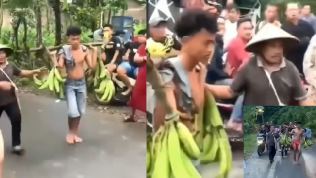 Viral Remaja Yatim Piatu Diarak Hampir Telanjang karena Mencuri Pisang