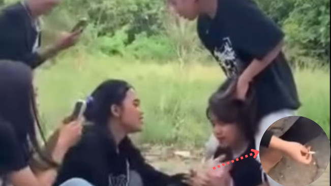 Viral Perundungan Remaja Putri Disundut Rokok di Wajah, Video Lama?