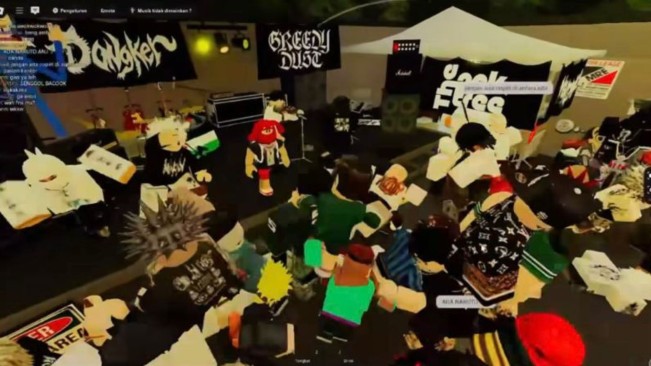 Dongker Gelar Konser di Roblox, Panggung Virtual Jadi Ajang Moshing Seru