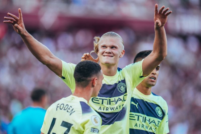 Debut Gemilang Erling Haaland Bawa Kemenangan City