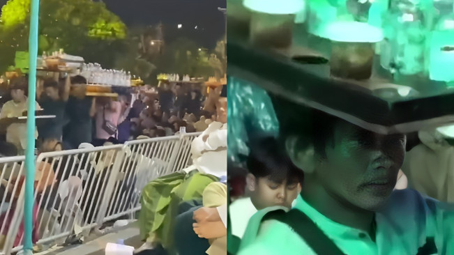 Sunhaji Effect? Momen Puluhan Penjual Es Teh Geruduk Pengajian Terekam Kamera, Warganet: Kebelet Viral...