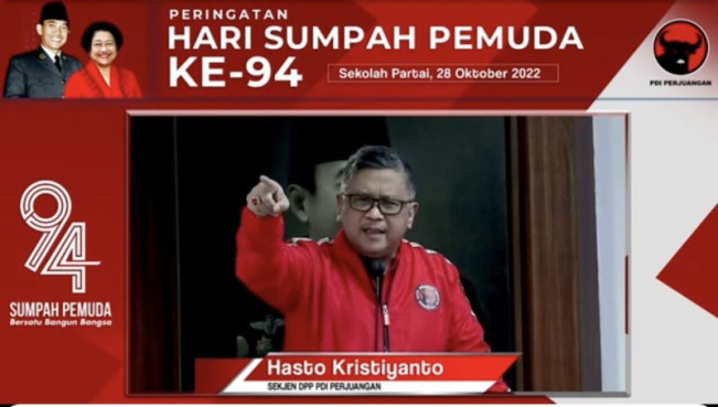 Hasto: Sumpah Pemuda, Momentum Tangkal Politik Identitas Jelang Pemilu 2024