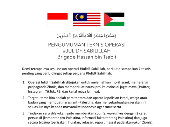 Bela Palestina, Netizen +62 Perang Lewat "Julid Fi Sabilillah"