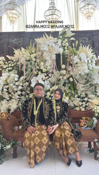 Fajar dan Zahra MCI menikah (Story Instagram)