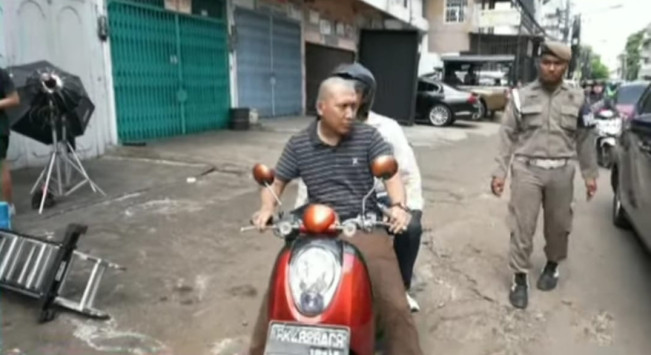 Film AIU-EO Macam Betool Aja Shooting di Jalan Riau Medan, Arus Lalu Lintas Dialihkan