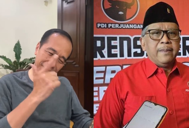 Video Jokowi Reaction Lagu "Tembak Tembak" Ramai Dikaitkan Kode Penetapan Sekjen PDIP Tersangka, Netizen: Hasto Kena Tembak