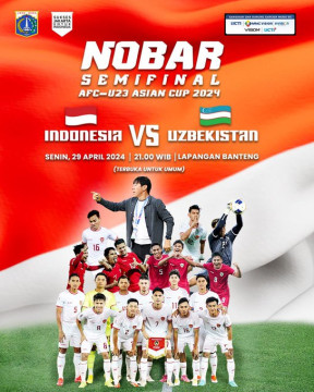 Warga Jakarta, Ini Lokasi Nobar Tim U-23 Indonesia vs Uzbekistan