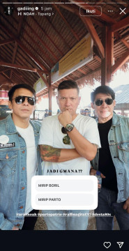 Gading Marten Bersama Ariel dan Parto (instagram/@gadiiing)