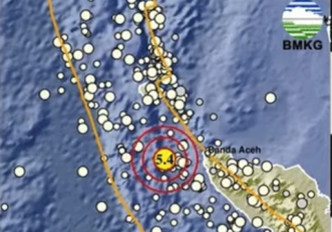 Jelang Salat Tarawih, Gempa Magnitudo 5,4 Guncang Banda Aceh