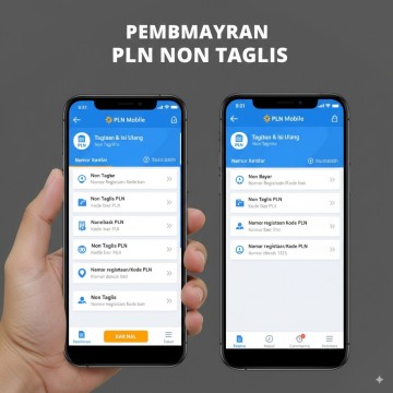 Cara Bayar PLN Non Taglis Lewat Aplikasi Mobile eCommerce dan Loket Resmi