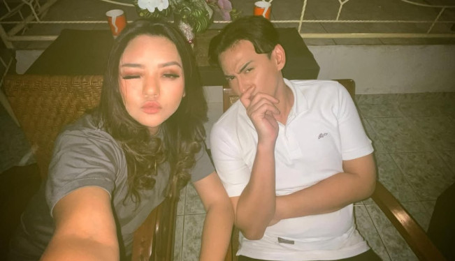 Gita Sinaga dan Habibi Hood. [Instagram @gitasinaga]