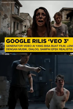 Google Veo 3 teknologi terbaru yang membuat Video AI lebih realistis. [Instagram]