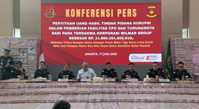 Penampakan Gunungan Uang Rp 11,8 Triliun Disita Kejagung Kasus CPO