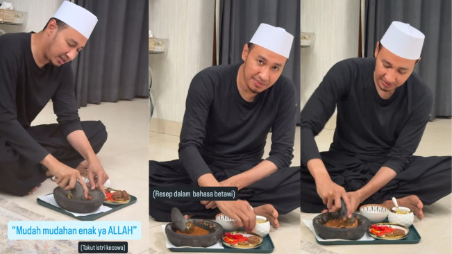 Kartika Putri Ngidam Rujak, Habib Usman Turun Tangan Ngulek Bumbu Sendiri