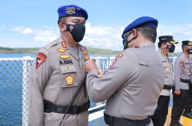 Pastikan WSBK Aman, Kabarhakam dan Kapolda NTB Patroli Laut-Udara