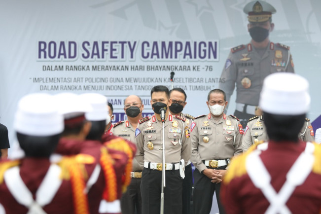 HUT Bhayangkara, Korlantas Polri Gelar Road Safety Campaign