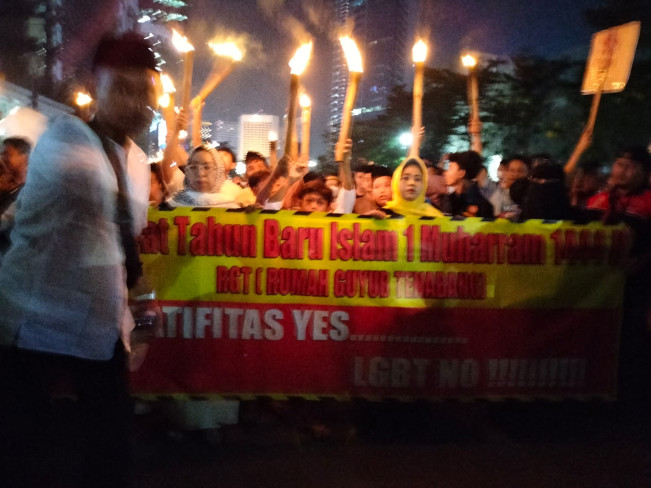 Warga Tanah Abang Serukan Penolakan atas Aksi LGBT
