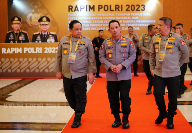 Tutup Rapim, Kapolri Minta Jajaran Kawal Rangkaian Pemilu Serentak 2024