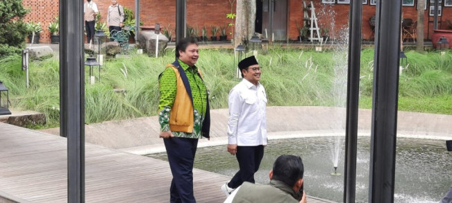Airlangga Lakukan Pertemuan dengan Cak Imin di Senayan, Siap Berkoalisi?