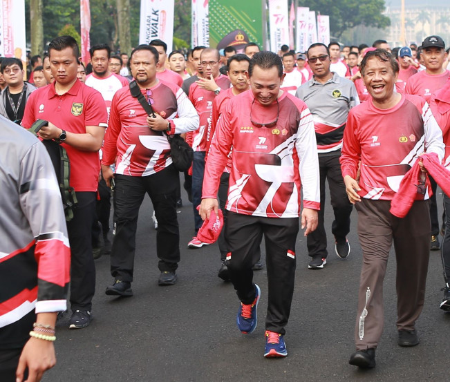 Fun Walk Hari Bhayangkara Sukses, karena Sosok Brigjen Adi Vivid