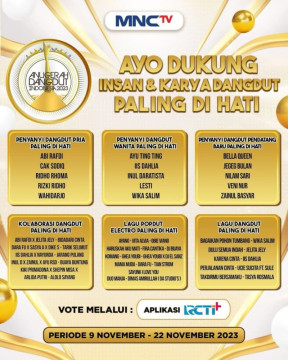 Anugerah Dangdut Indonesia 2023, Ayo Dukung Jagoanmu!