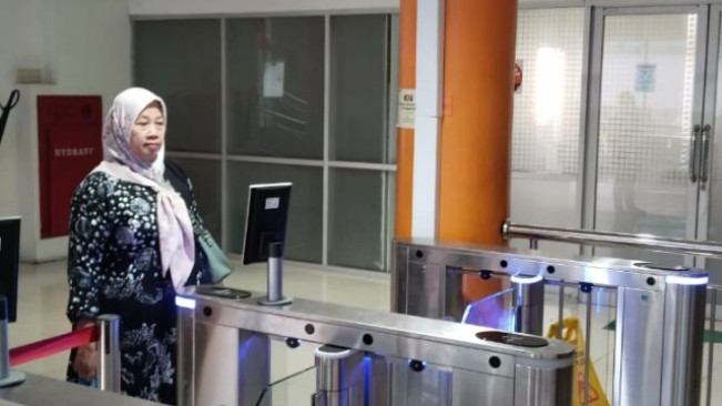 Stasiun Kereta Api Medan Ujicoba Teknologi Face Recognition Boarding Gate