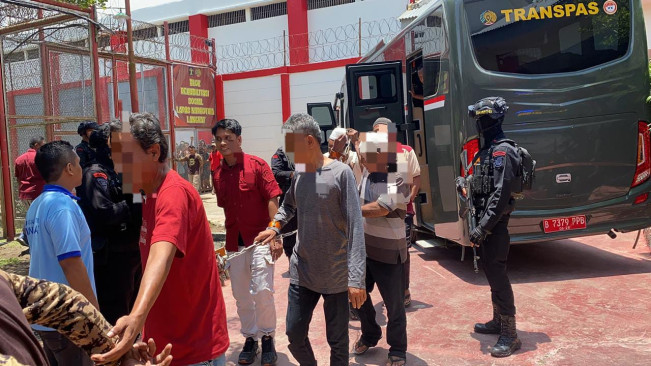 250 Napi Narkoba di Siantar Dipindahkan ke Langkat, Brimob Kawal Ketat