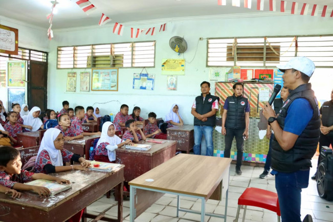 Tindak Lanjuti Atensi Kapolda Irjen Whisnu, Polres Belawan Edukasi Bahaya Narkoba ke Murid SD