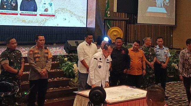 Acara Deklarasi Pilkada Damai Molor 2 Jam, Cawagub Hasan Basri 'Walk Out'