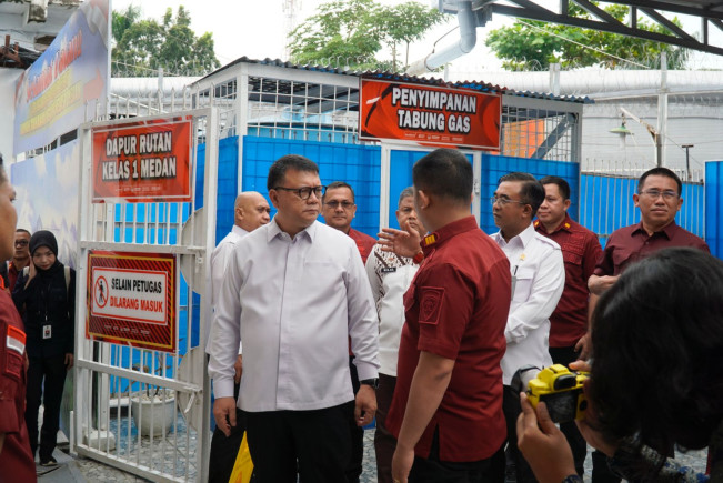 Kunker ke Medan, Plt Dirjen Pas Reynhard Silitonga Tegaskan WBP Berhak Atas Makanan Layak
