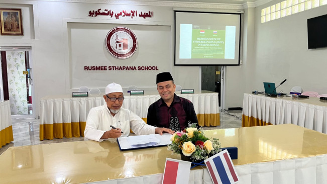 Perluas Jaringan Internasional, INSAN Binjai-13 dan Ma’had Tarbiyah Thailand Jalin Kerjasama