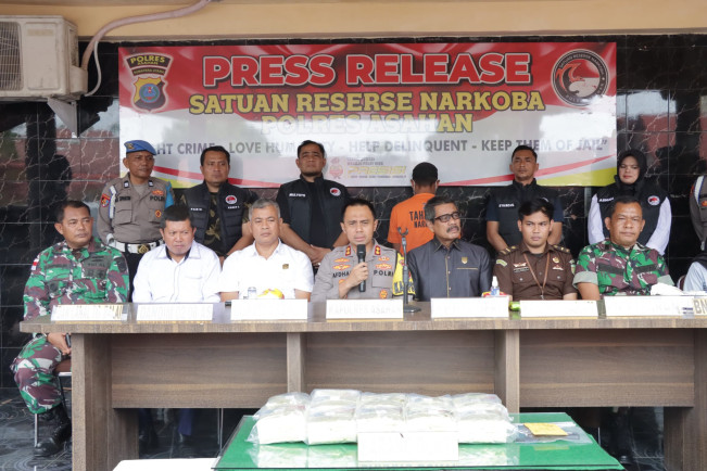 Polres Asahan Gagalkan Peredaran 10 Kg Sabu yang Masuk Dari Pelabuhan Kecil di Desa Silo Baru