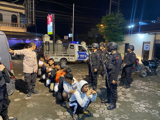 Hendak Tawuran, 10 Anggota Geng Motor di Medan Dicokok Polisi