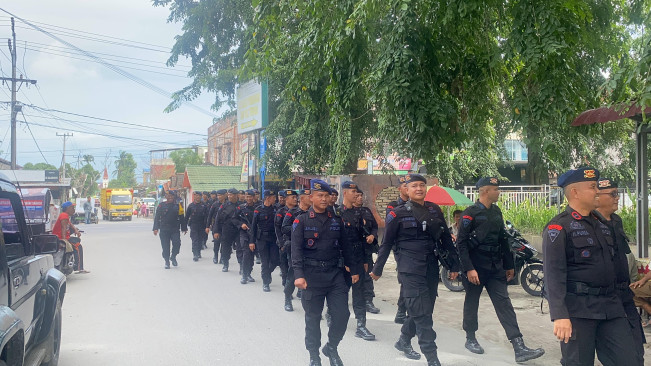 Pascabentrok Ormas PP vs Grib, Brimob Patroli Dialogis di Perbaungan