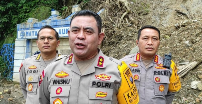 Jelang Hari Natal, Kapolda Sumut Irjen Whisnu Tinjau Lokasi Bekas Longsor di Medan-Berastagi