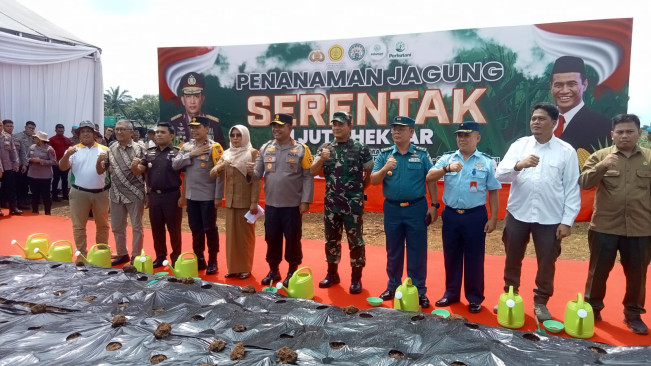 Dukung Ketahanan Pangan Nasional:  Polda Sumut Tanam Jagung, Target Panen 100 Ribu Ton