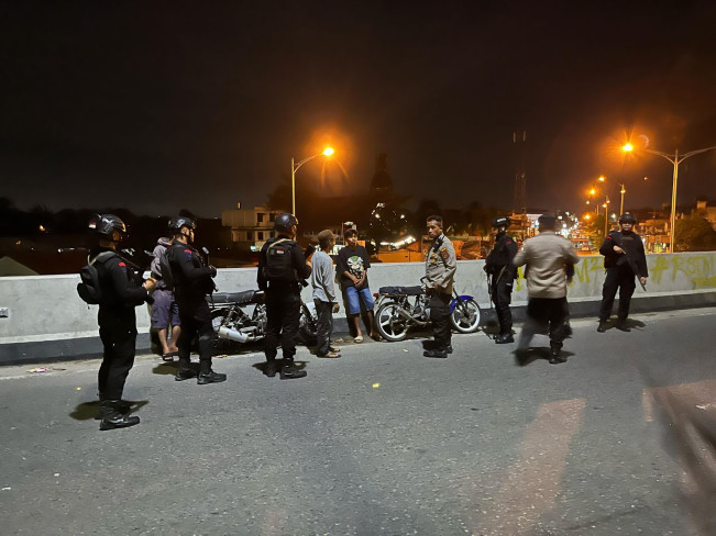 Brimob Patroli Skala Besar di Titik Rawan Kota Medan, Cegah Begal dan Geng Motor