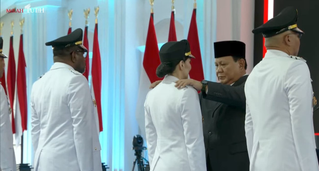Resmi Lantik 961 Kepala Daerah, Prabowo: Saya Ingatkan, Saudara Adalah Pelayan Rakyat