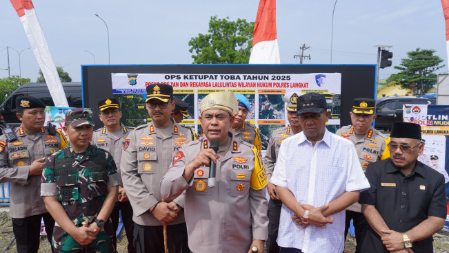 Kapolda Irjen Pol Whisnu Tinjau Pelaksanaan Ops Ketupat di Perbatasan Sumut-Aceh