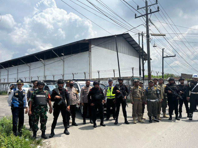 Sat Brimob Polda Sumut Patroli Skala Besar di Deli Serdang, Cegah Gangguan Ormas dan Geng Motor
