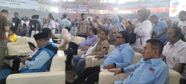 Gempita Hadiri Kampanye Prabowo di Sumut, Siap Menangkan Prabowo-Gibran Satu Putaran
