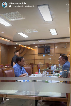 Presiden Prabowo Subianto Makan Malam Dengan Ridwan Kamil, Bahas IKN Atau Pilkada?