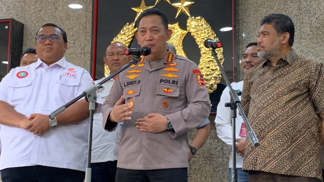 Terima Audiensi Serikat Buruh, Kapolri Minta Tertib Jika Ada Aksi