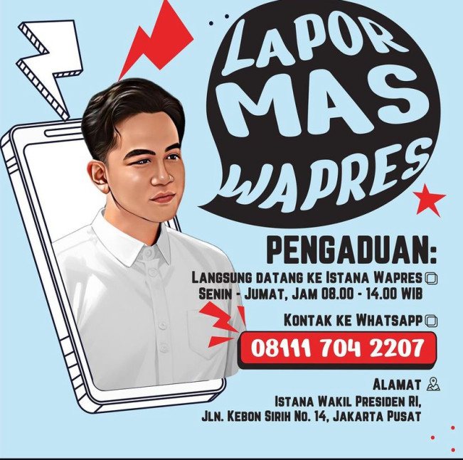 Lapor Mas Wapres, Gibran Buka Aduan Untuk Masyarakat Indonesia