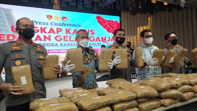 Bareskrim Tangkap 4 Pelaku Peredaran Ganja Jaringan Lintas Provinsi