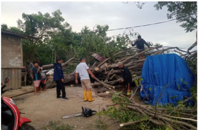 Sembilan Rumah di Palu Rusak Akibat Angin Puting Beliung