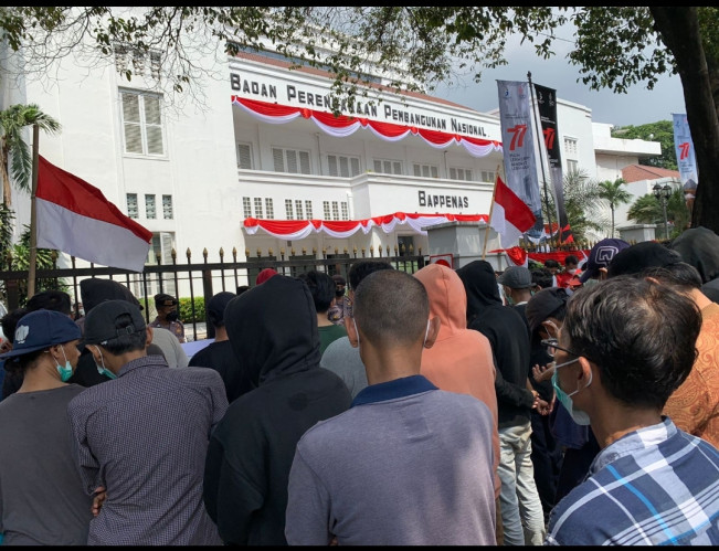 Geruduk Bappenas, Mahasiswa Ultimatum Suharso Monoarfa untuk Mundur ÂÂ