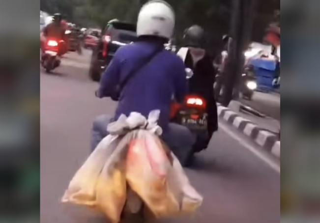 Viral Pemotor Bawa Anjing Diikat dalam Karung di Jakut, Ini Respon Polisi