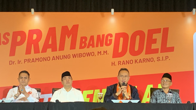 Tim Pemenangan Pram-Doel Klaim Menang Satu Putaran