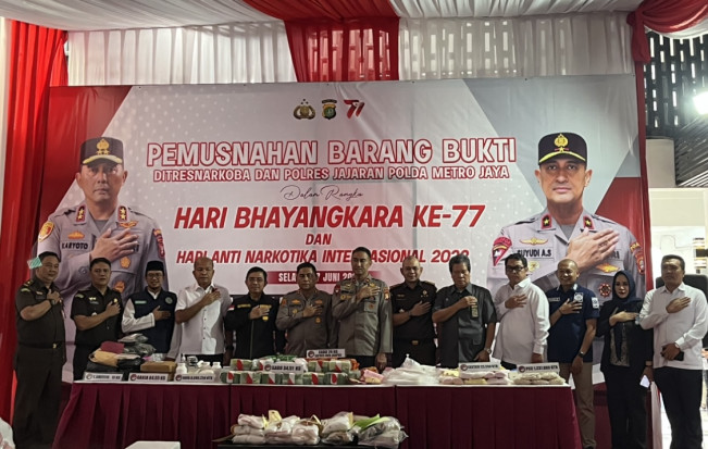 Ratusan Kilogram Narkoba Dimusnahkan Barbuk Periode April-Juni 2023